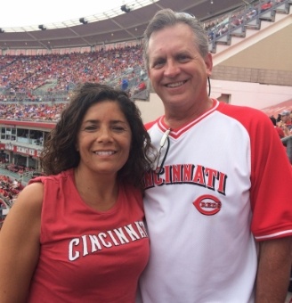 Dr. Mick and his wife at a game