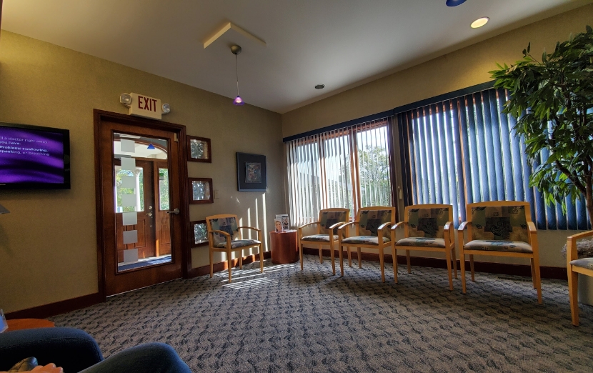 Reception area of Mick Family Dental Care